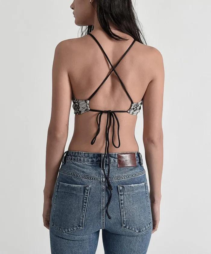 One Teaspoon Tops IVORY LOVER BOBBY CROP 8211 Women