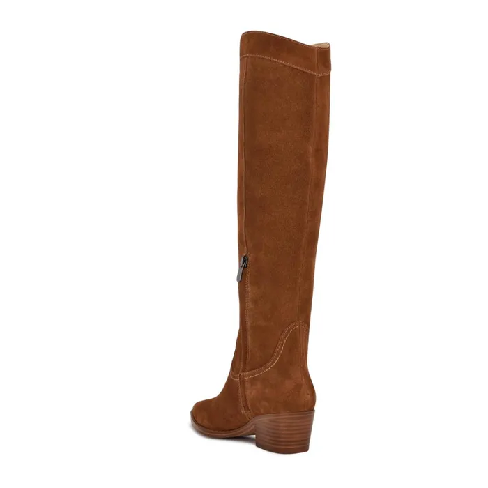 Orece Western Boots Cognac Suede Women Nine West Boots and Booties Orece Western Boots Cognac Suede Women Nine West Boots and Booties