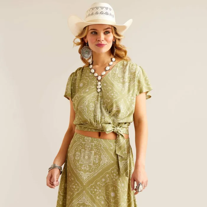 Osage Top Bandana Print Women Ariat TShirts and Tops