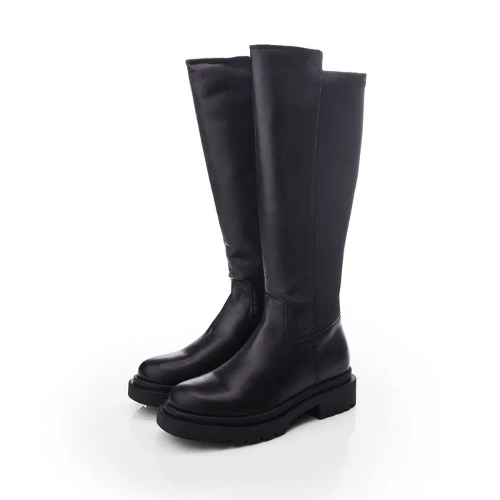 Over The Knee Boots Women Moda In Pelle Shoon Sh Intra Black Leather Over The Knee Boots Women Moda In Pelle Shoon Sh Intra Black Leather