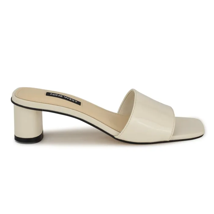 Paire Slide Sandals Ivory Women Nine West Low Heel
