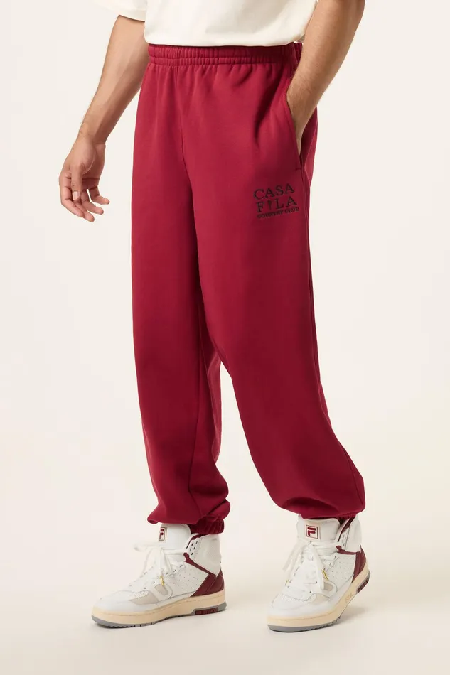 Pants and Shorts Women Fila CASA FILA Country Club Jogger 600 Tinetan Red