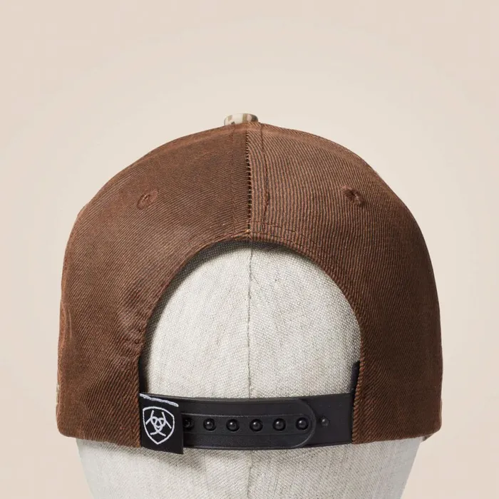 Patriot Snapback Cap Brown Men Ariat Hats and Caps