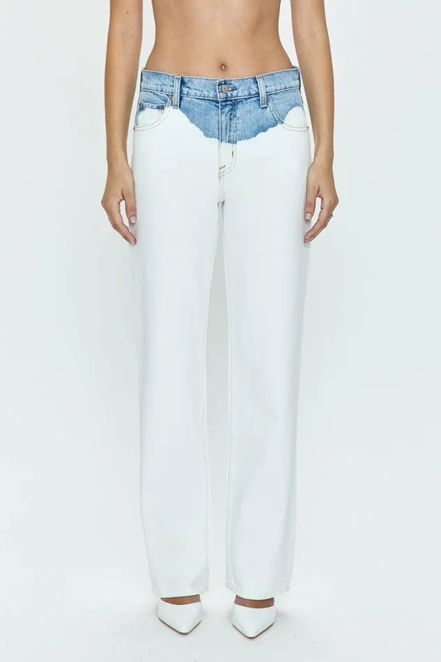 Pistola Denim Denim Women Bobbie Mid Rise Loose Straight 8211 Tidal Wave Tidal Wave