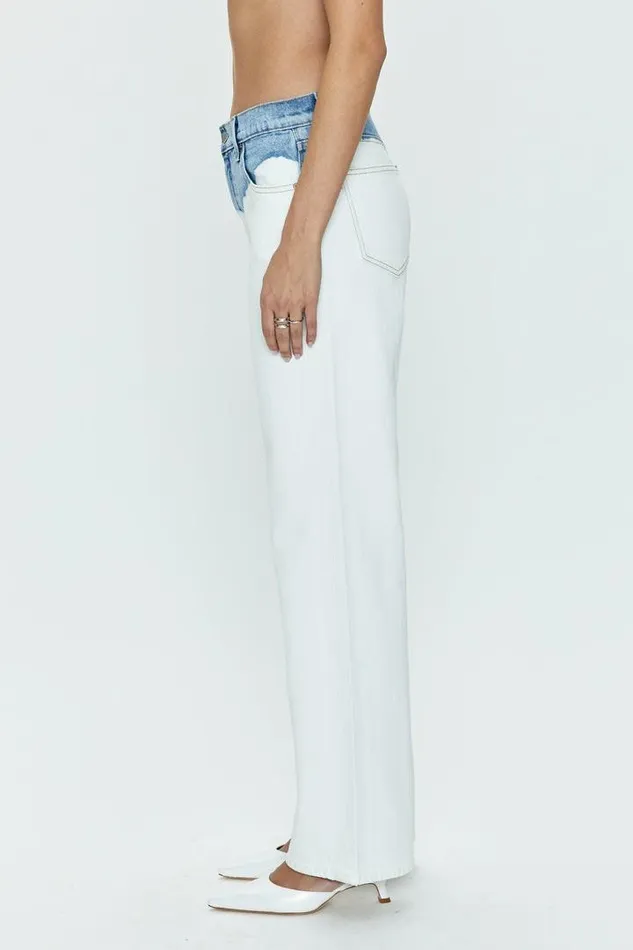 Pistola Denim Denim Women Bobbie Mid Rise Loose Straight 8211 Tidal Wave Tidal Wave