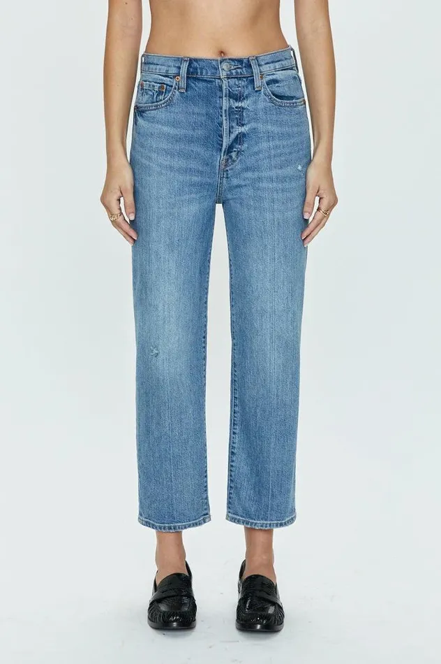 Pistola Denim Denim Women Cassie Crop Super High Rise Straight 8211 Cambridge Vintage Cambridge Vintage