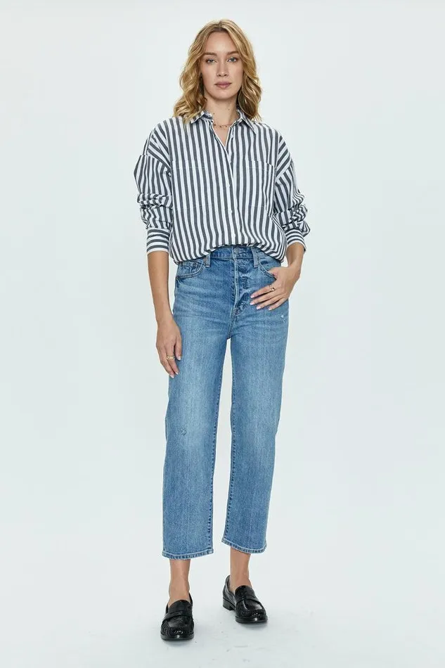 Pistola Denim Denim Women Cassie Crop Super High Rise Straight 8211 Cambridge Vintage Cambridge Vintage