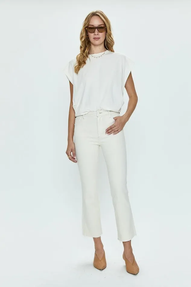 Pistola Denim Denim Women Lennon High Rise Crop Boot 8211 Sand Stone Sand Stone