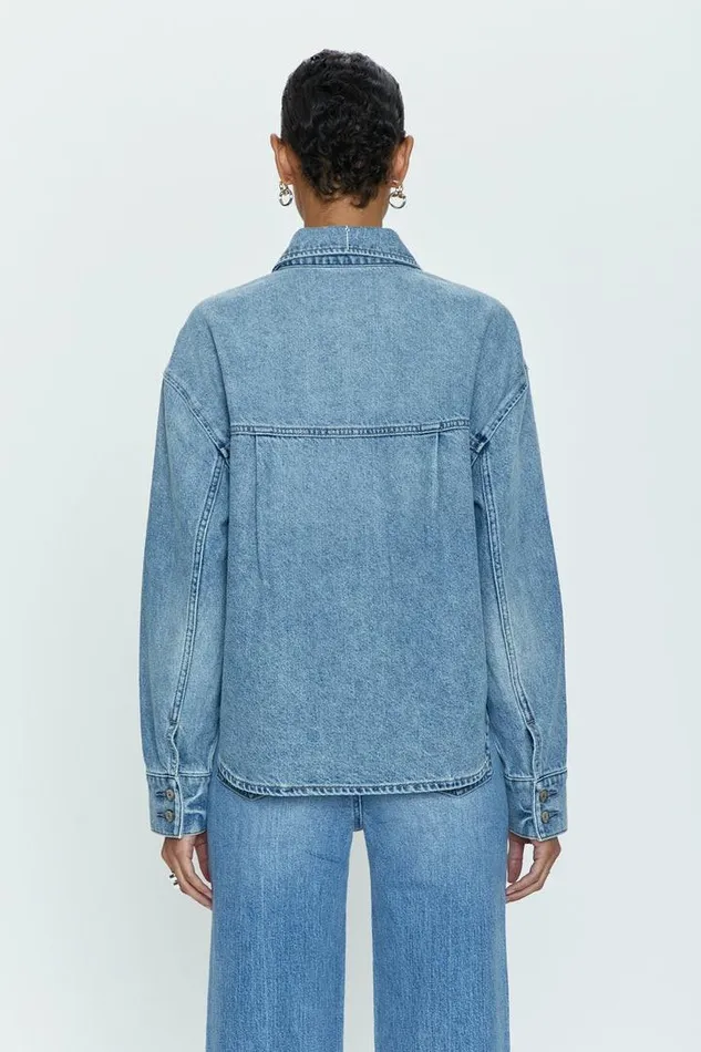 Pistola Denim Denim Women Mandy Crop Shacket 8211 Marcel Marcel