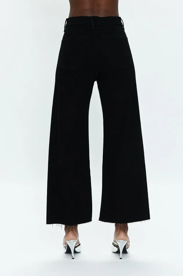 Pistola Denim Denim Women Penny High Rise Wide Leg 8211 Black Black
