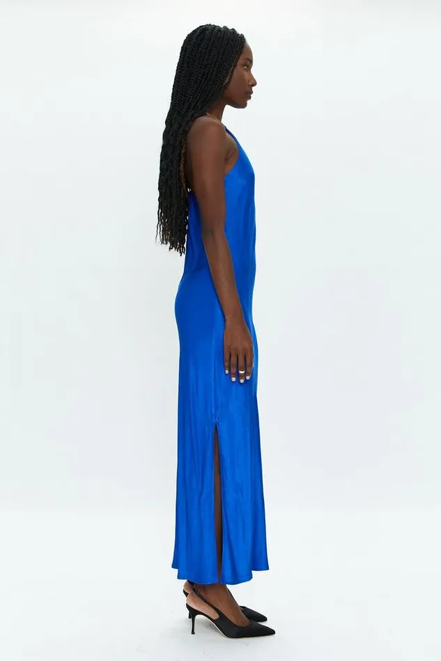 Pistola Denim Dresses Women Kristi Halter Slip Dress 8211 Cobalt Cobalt