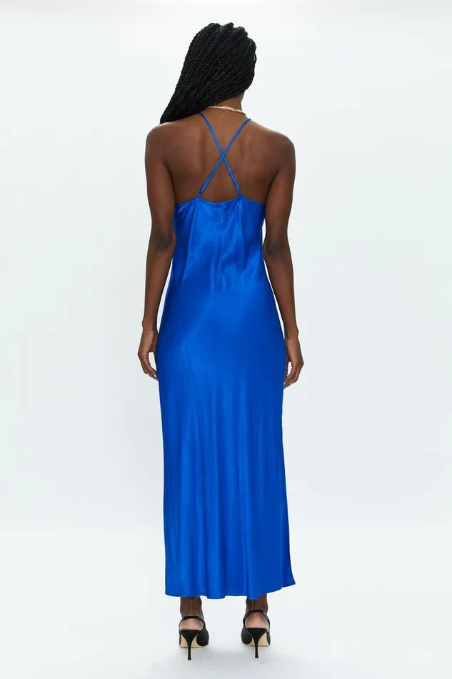 Pistola Denim Dresses Women Kristi Halter Slip Dress 8211 Cobalt Cobalt