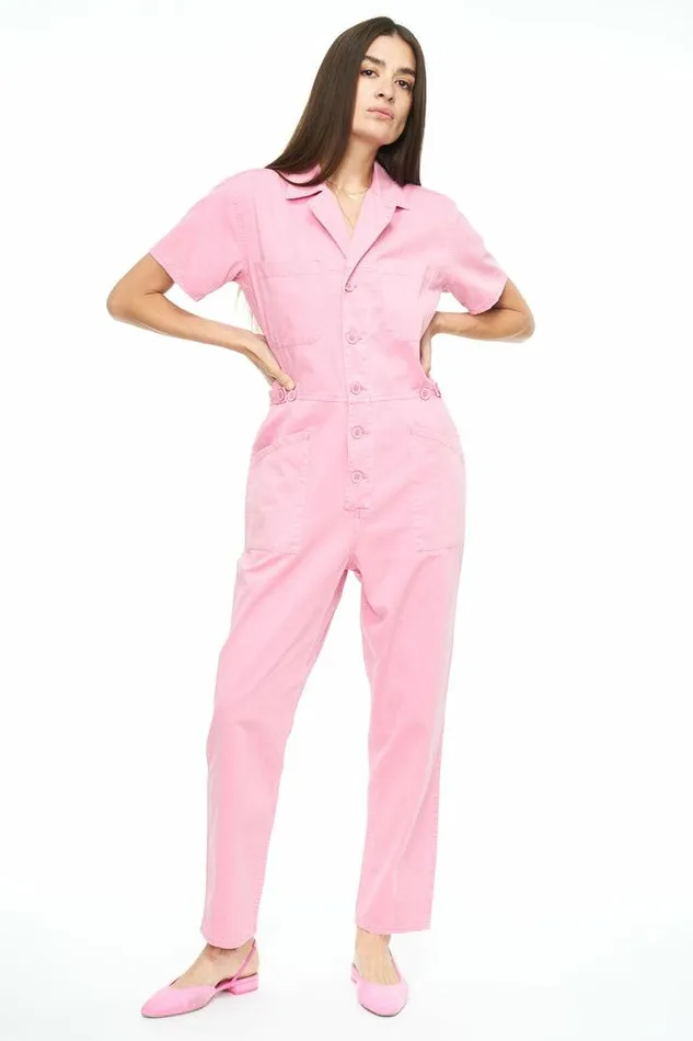 Pistola Denim Jumpsuits and Rompers Women Grover Short Sleeve Field Suit 8211 Flamingo Flamingo Pistola Denim Jumpsuits and Rompers Women Grover Short Sleeve Field Suit 8211 Flamingo Flamingo