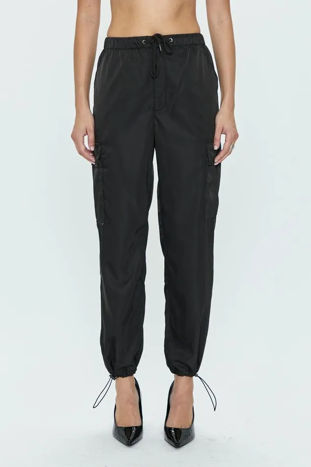 Pistola Denim Pants Women Jade Lightweight Cargo Trouser 8211 Black Black