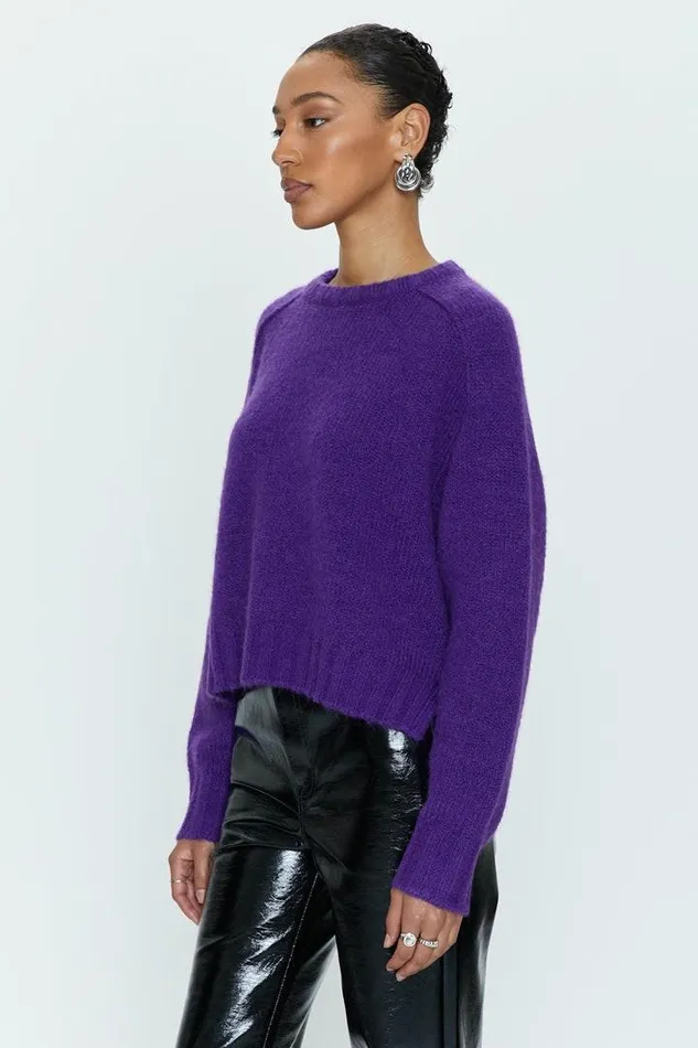 Pistola Denim Sweaters and Knits Women Adina Every Day Sweater 8211 Lila Purple Lila Purple