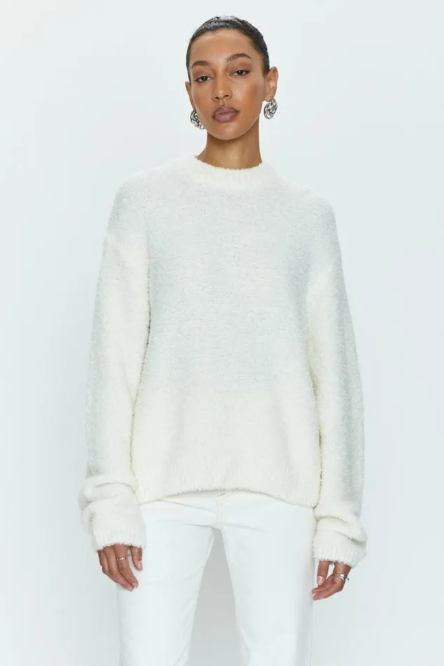 Pistola Denim Sweaters and Knits Women Alpine Cozy Crew Neck Sweater 8211 Ivory Ivory