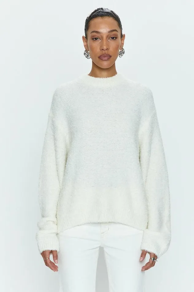 Pistola Denim Sweaters and Knits Women Alpine Cozy Crew Neck Sweater 8211 Ivory Ivory