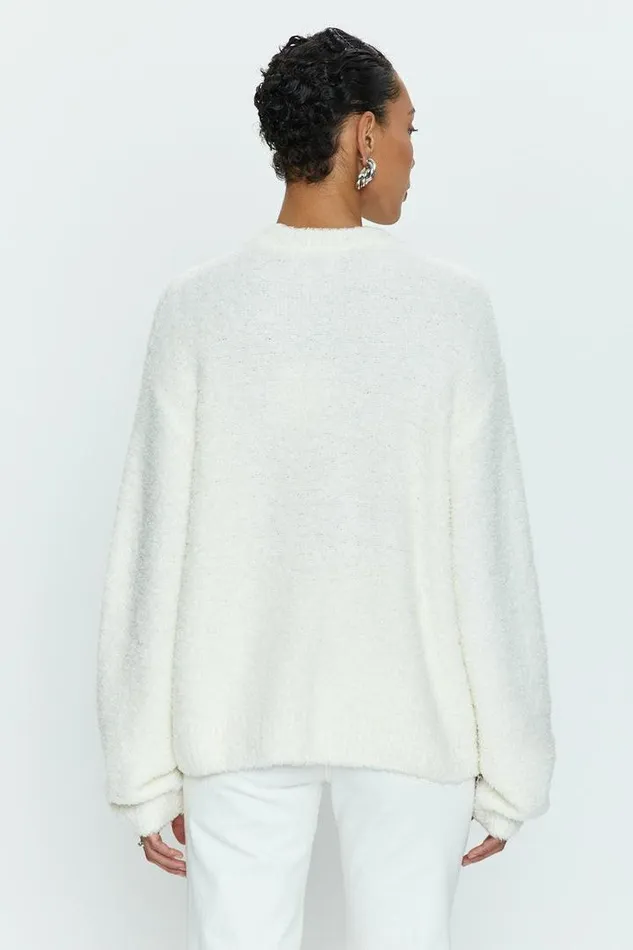 Pistola Denim Sweaters and Knits Women Alpine Cozy Crew Neck Sweater 8211 Ivory Ivory