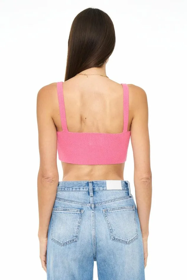 Pistola Denim Sweaters and Knits Women Lorelei Bralette 8211 Bright Pink Bright Pink