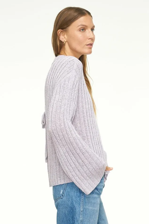Pistola Denim Tops Women Britt Open Back Bell Sleeve Sweater 8211 Iris Iris
