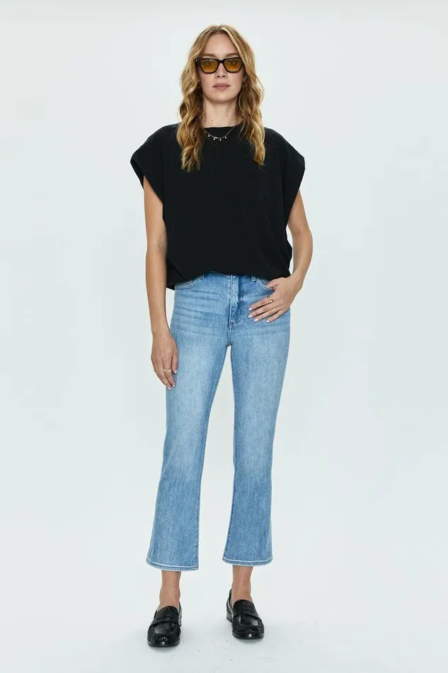 Pistola Denim Tops Women Trina Muscle Tee 8211 Black Black