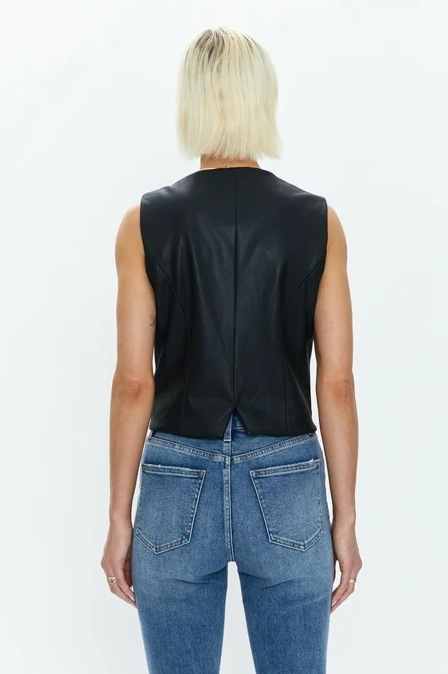 Pistola Denim Tops Women Vero Fitted Vest 8211 Slate Black Slate Black