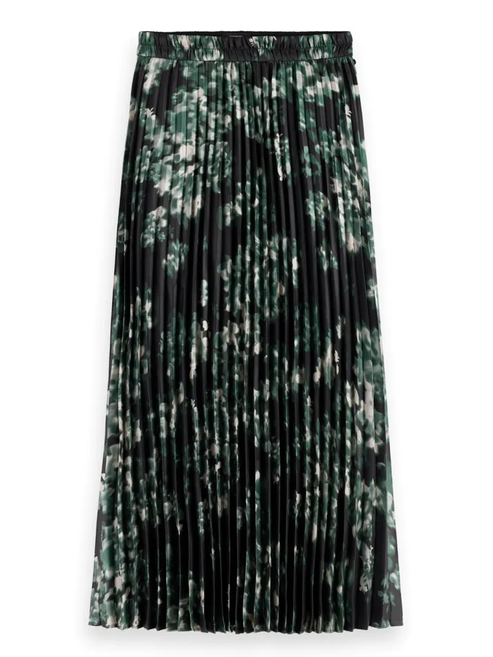 Pleated Skirt Nieuw Blossom Print Park Green Women Scotch and Soda Skirts and Shorts