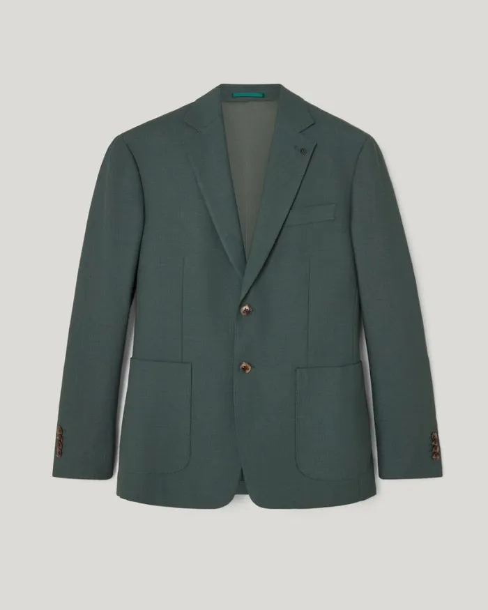 Politix Blazers Men Slim Stretch Blazer Pine