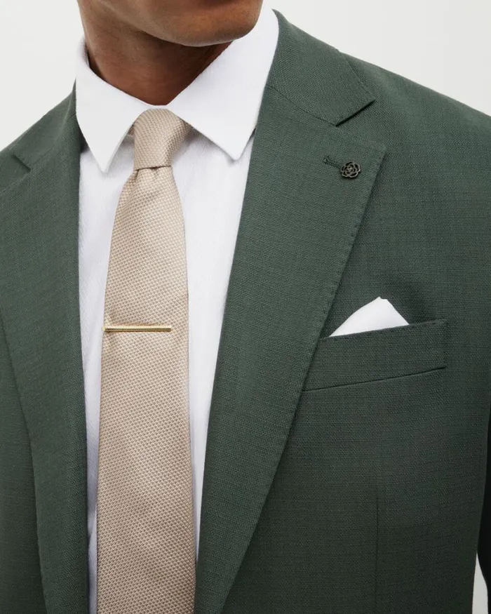 Politix Blazers Men Slim Stretch Blazer Pine