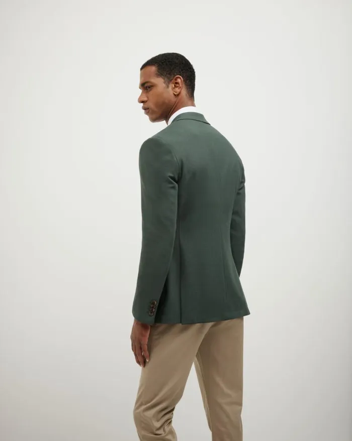 Politix Blazers Men Slim Stretch Blazer Pine