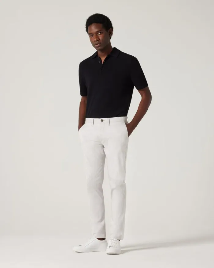 Politix Chinos Men Ultra Slim Stretch Cotton Chino Silver