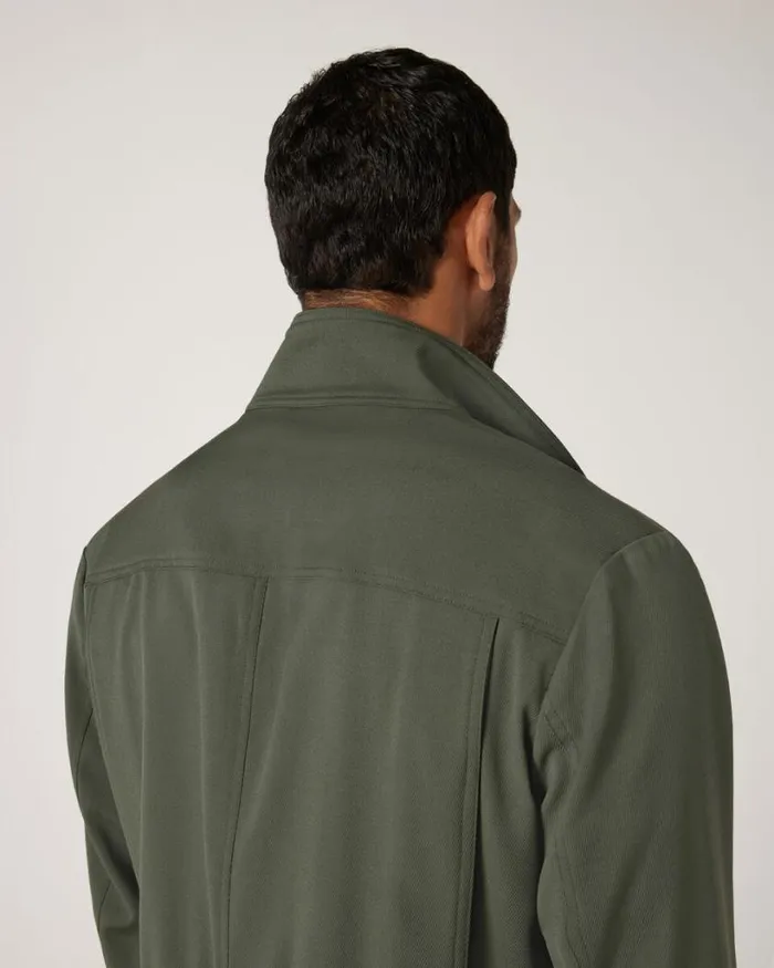 Politix Coats and Jackets Men Regular Modern Lightweight Utility Jacket Khaki