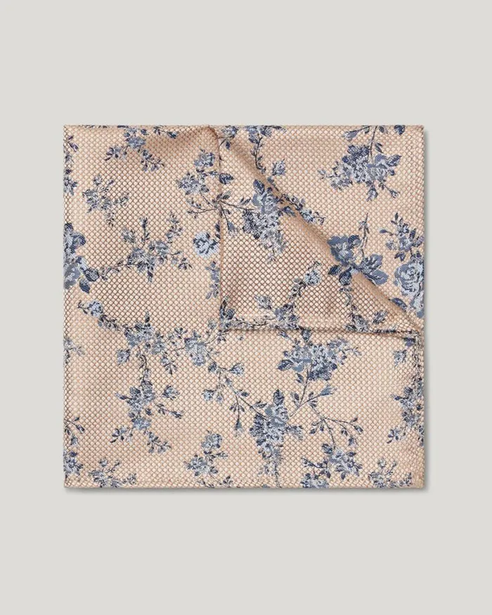 Politix Pocket Squares Men Floral Silk Pocket Square Neutral
