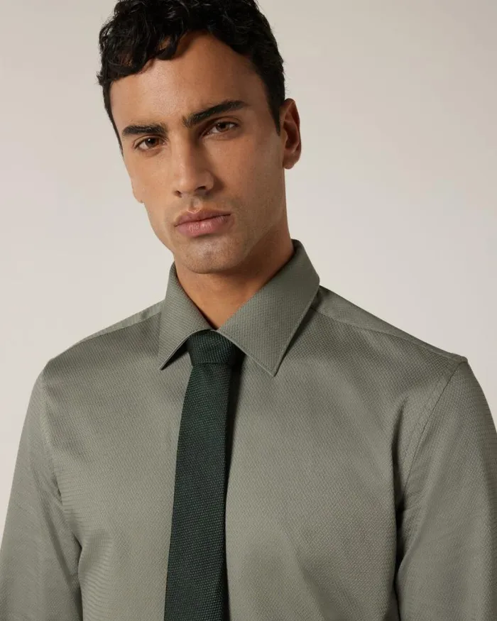 Politix Shirts Men Regular Long Sleeve Dress Shirt Sage