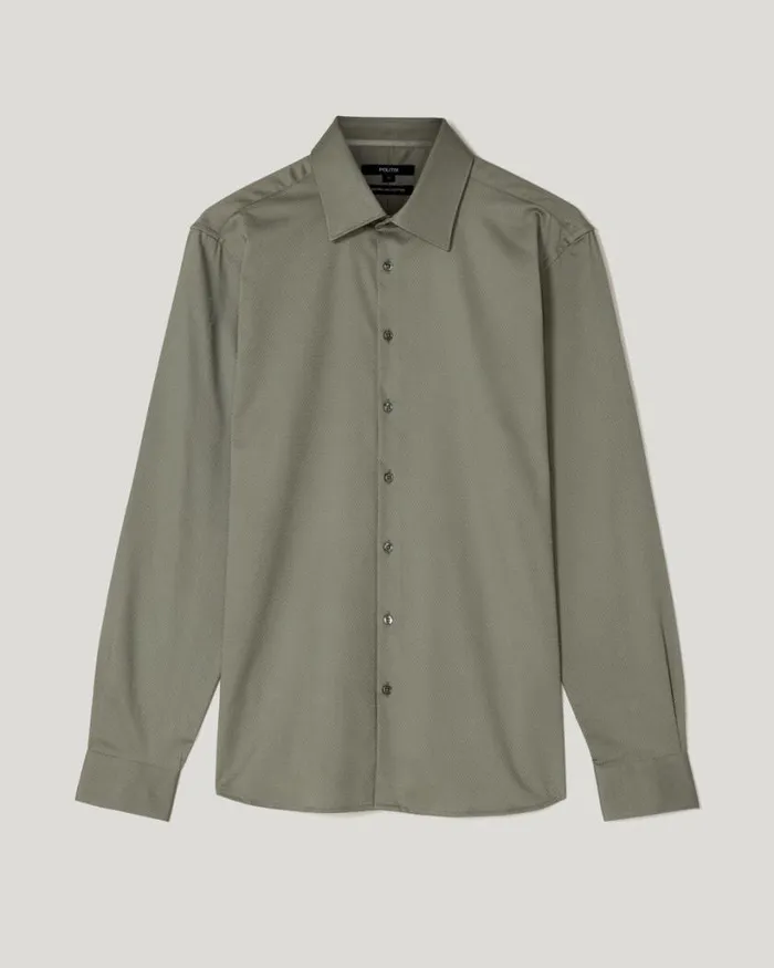Politix Shirts Men Regular Long Sleeve Dress Shirt Sage