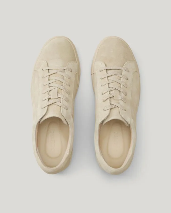 Politix Shoes Men Classic Suede Leather Sneaker Neutral