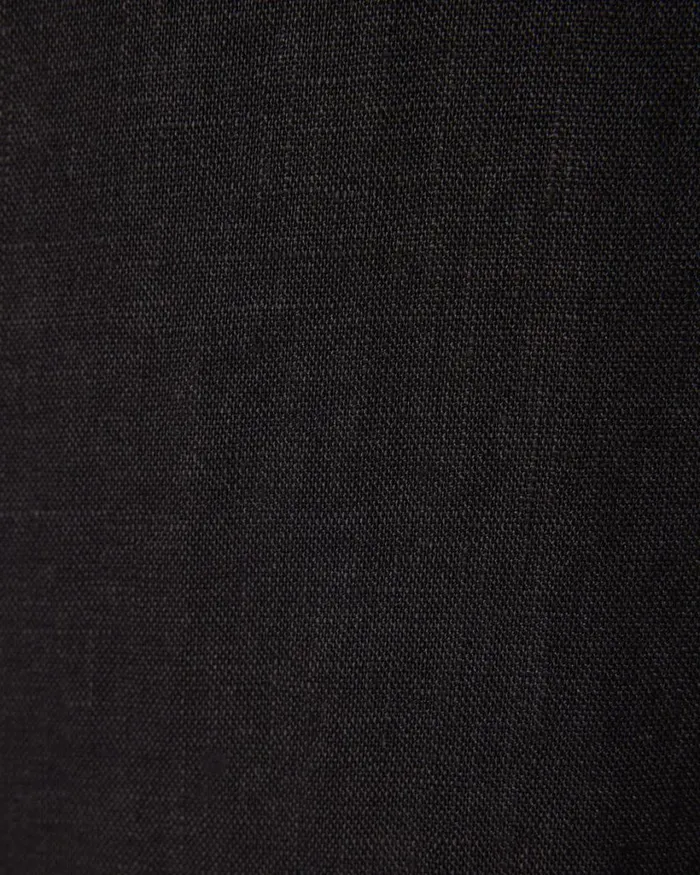 Politix Suit Pants Men Relaxed Tailored Linen Pant Black