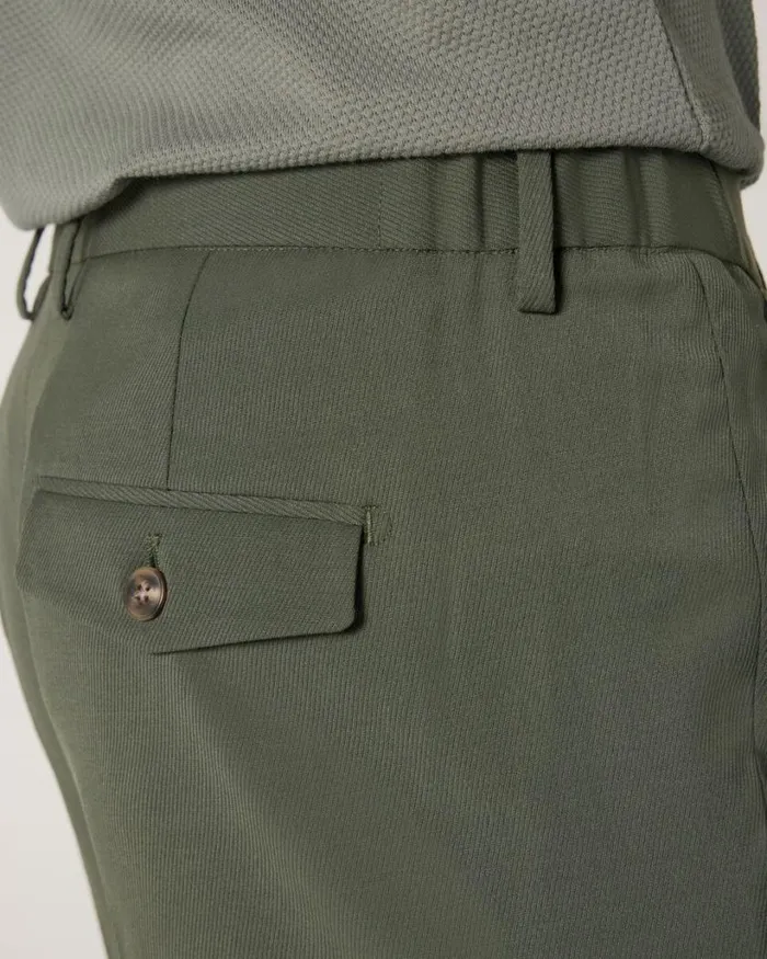 Politix Suit Pants Men Wool Blend Tailored Pant Khaki
