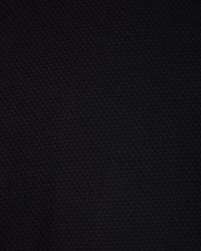 Politix TShirts Men Slim Fit Jacquard Texture Tee Black