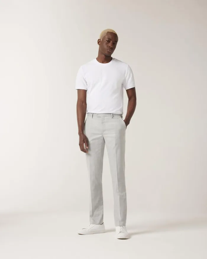 Politix TShirts Men Textured Crew Neck Tee White