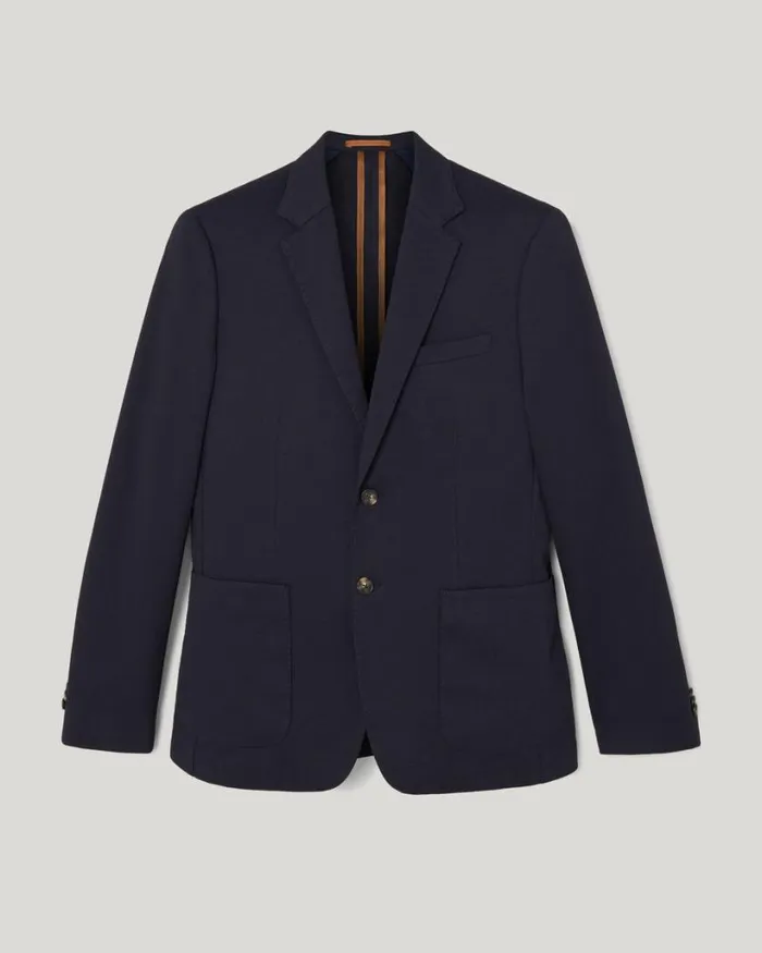 Politix Travel Suits Men Travel Tailored Jacket Navy