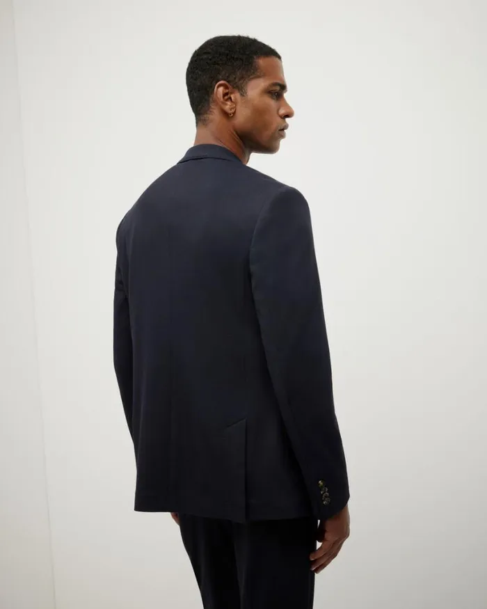 Politix Travel Suits Men Travel Tailored Jacket Navy