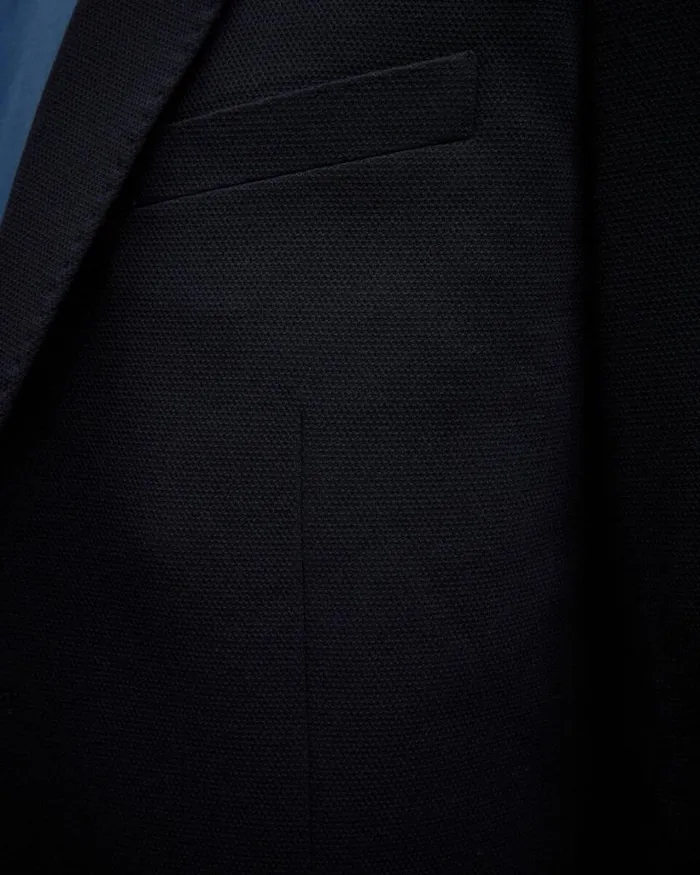 Politix Travel Suits Men Travel Tailored Jacket Navy