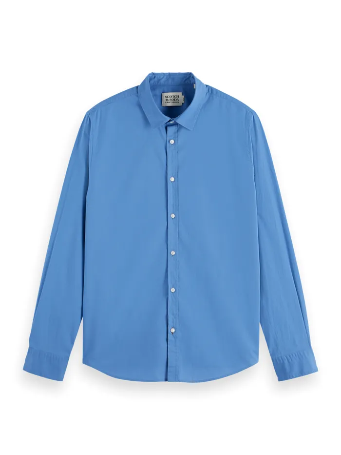 POPLIN SOLID Cypress Green Men Scotch and Soda Shirts