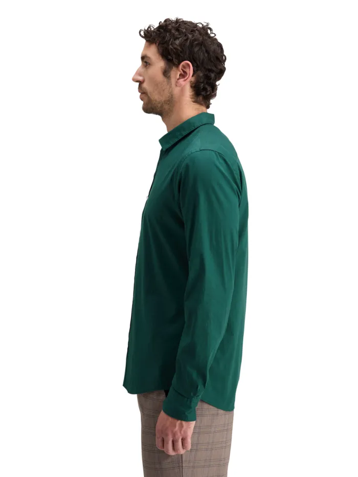 POPLIN SOLID Cypress Green Men Scotch and Soda Shirts