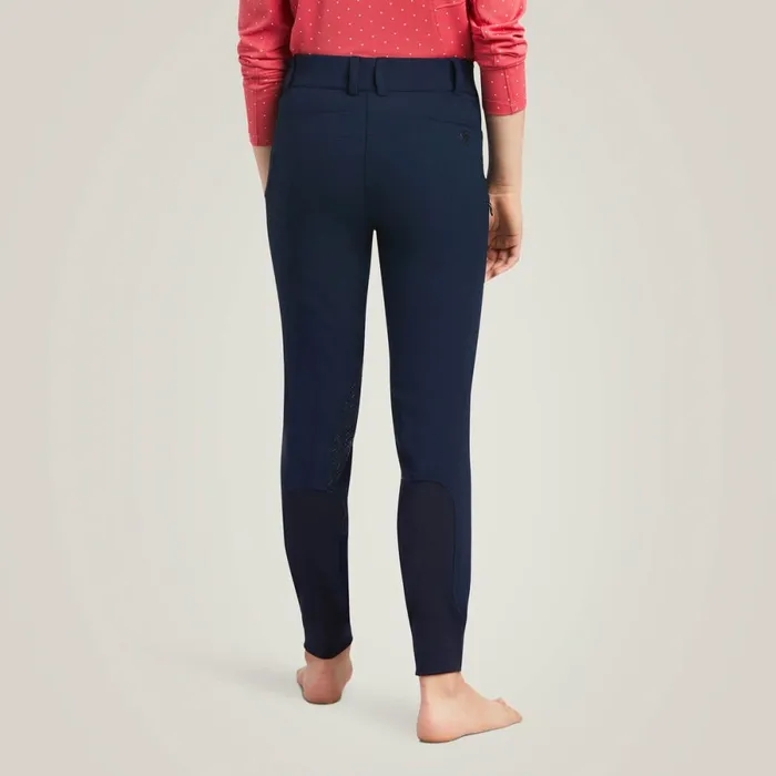 Prelude Knee Patch Breech Navy Kids Ariat English Riding Clothing Prelude Knee Patch Breech Navy Kids Ariat English Riding Clothing