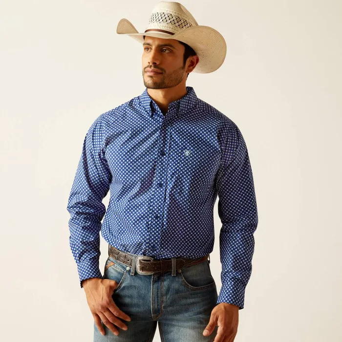 Price Fitted Shirt Directoire Blue Men Ariat Button Down Shirts
