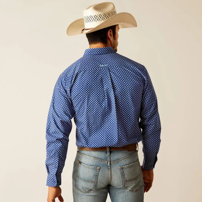Price Fitted Shirt Directoire Blue Men Ariat Button Down Shirts