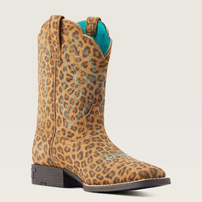 Primetime Western Boot Faded Leopard Kids Ariat Big Kids039 Footwear Primetime Western Boot Faded Leopard Kids Ariat Big Kids039 Footwear