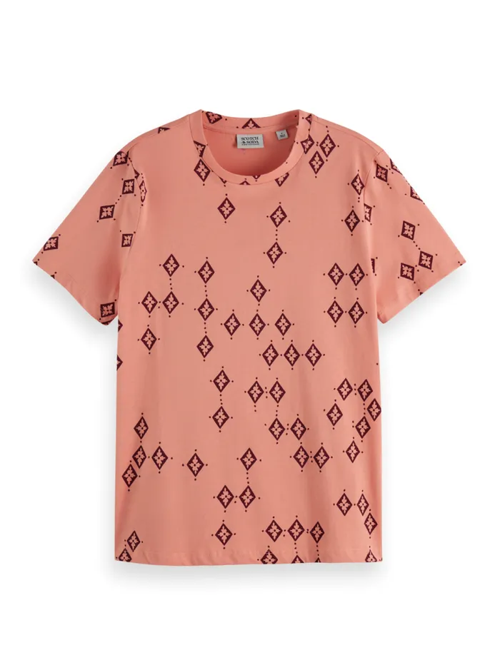 PRINTED REGULAR FIT TSHIRT Geo Flower Spaced Women Scotch and Soda Tops and TShirts